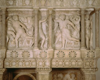 Detail from the Cantoria, 1433-38 by Donatello